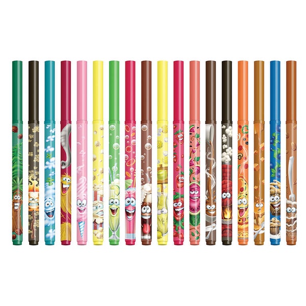 Crayola 18CT Doodle Scents Marker, Dumme Düfte, Duftmarker Urlaubsspielzeug, Geschenk für Jungen und Mädchen, Kinder, Kunst und Handwerk, Gifting