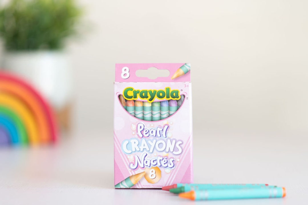 Crayola 8 Pearl Washable Crayons Set of Crayons Washable Etsy New Zealand