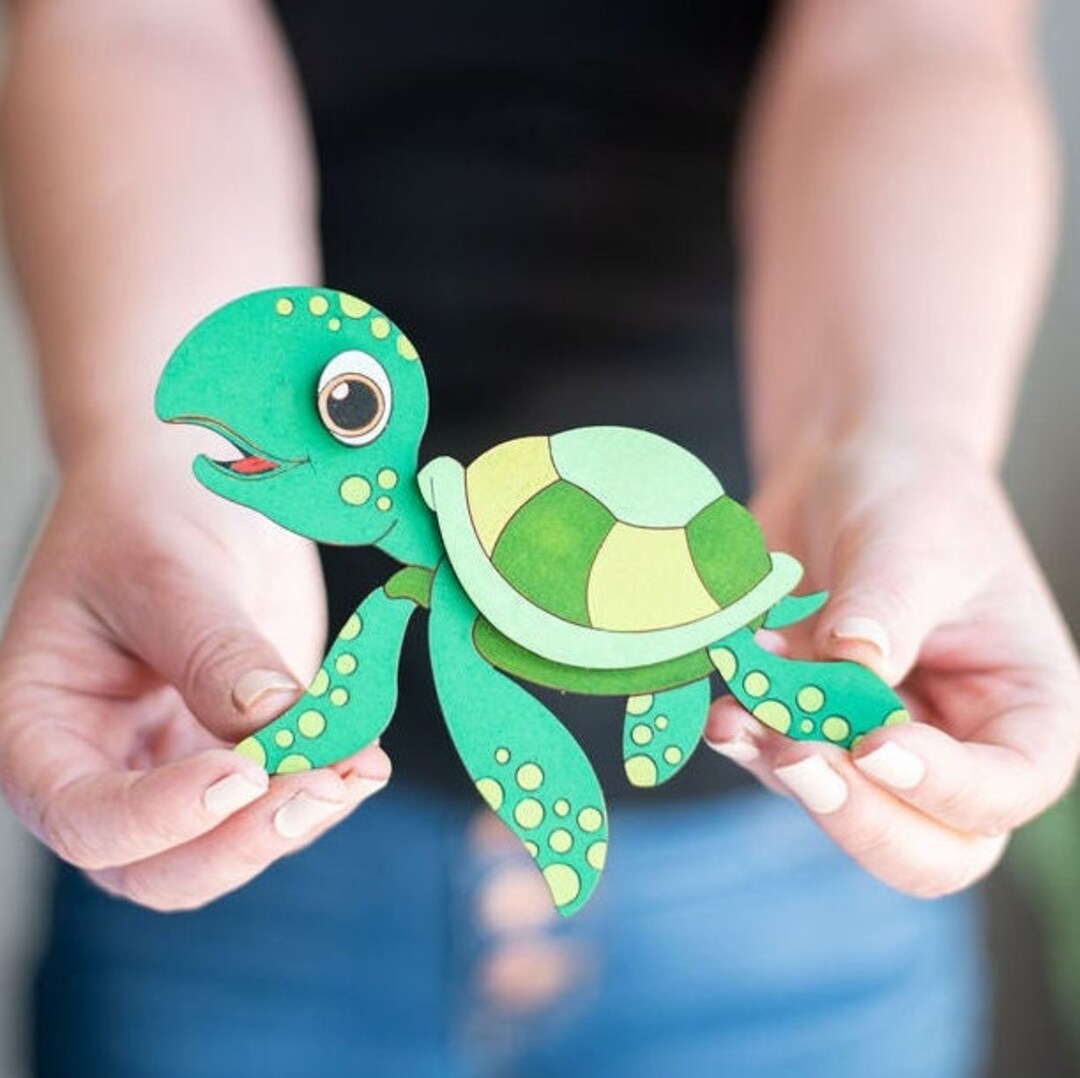 DIY Sea Turtle Paint Kit, Wood, Ready to Paint, Craft Kit for Kids, Kid ...