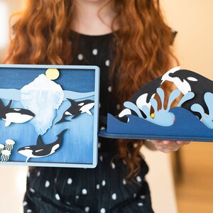DIY Orca Kit | Killer Whale DIY Kit | Ocean Life Kit | Make Your Own | Ready to Paint | Art Activity Box | Paint Box | Themed Box | Nature