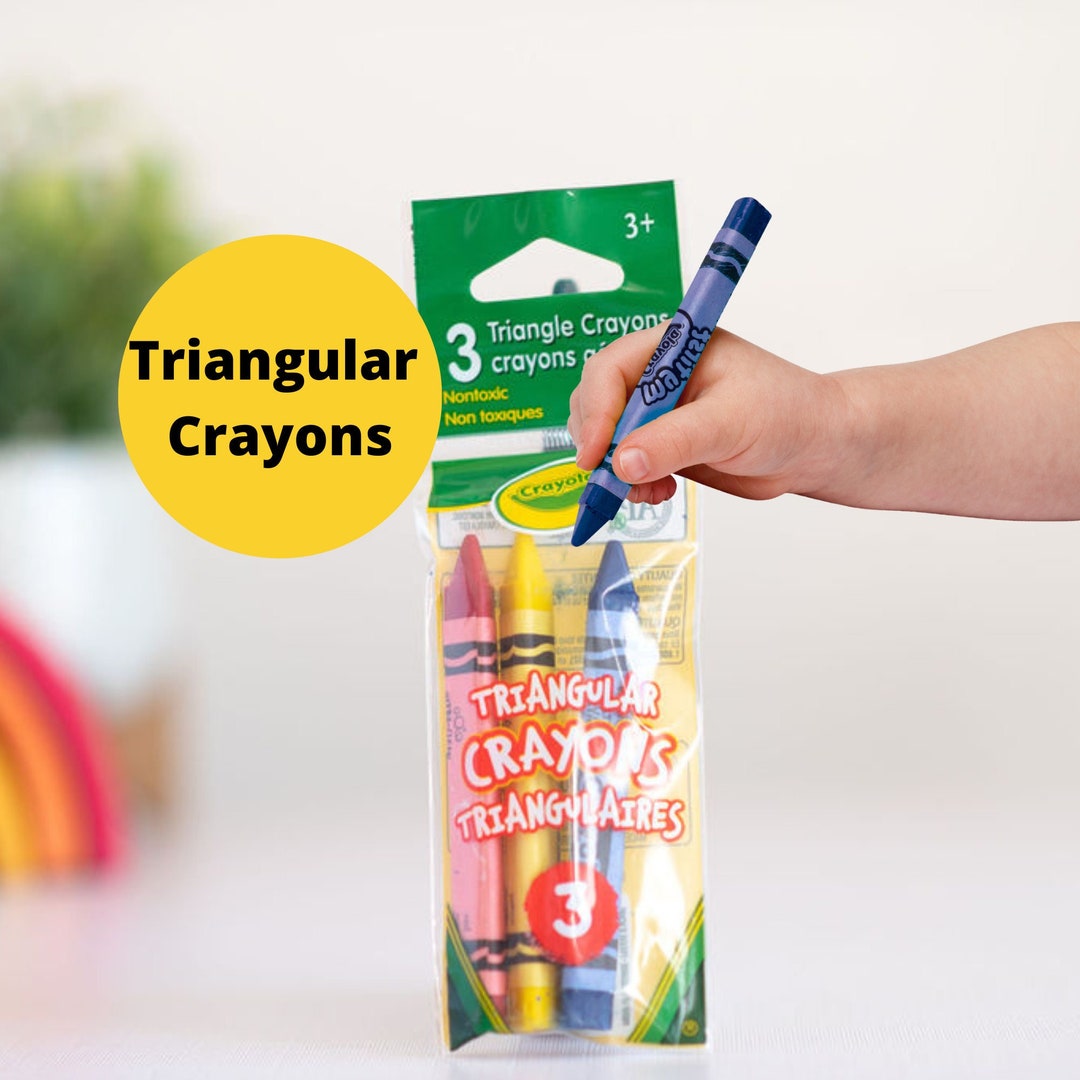 Crayola 3 Triangular Washable Crayons, Set of Crayons, Toddler Crayons,  Washable, Non Toxic, Gift for Boys Girls, Arts and Crafts, Stocking 