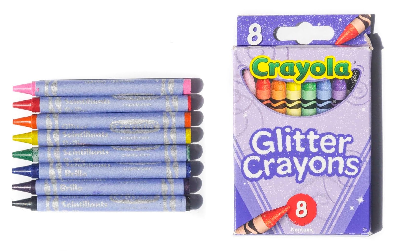 Crayola Crayons, Glitter - 24 crayons