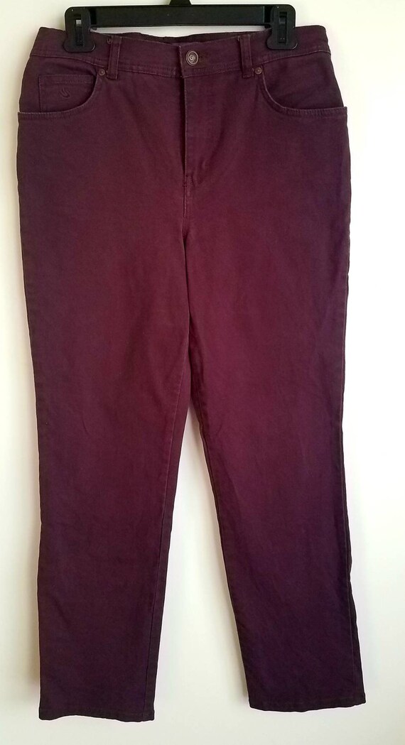 dark purple jeans