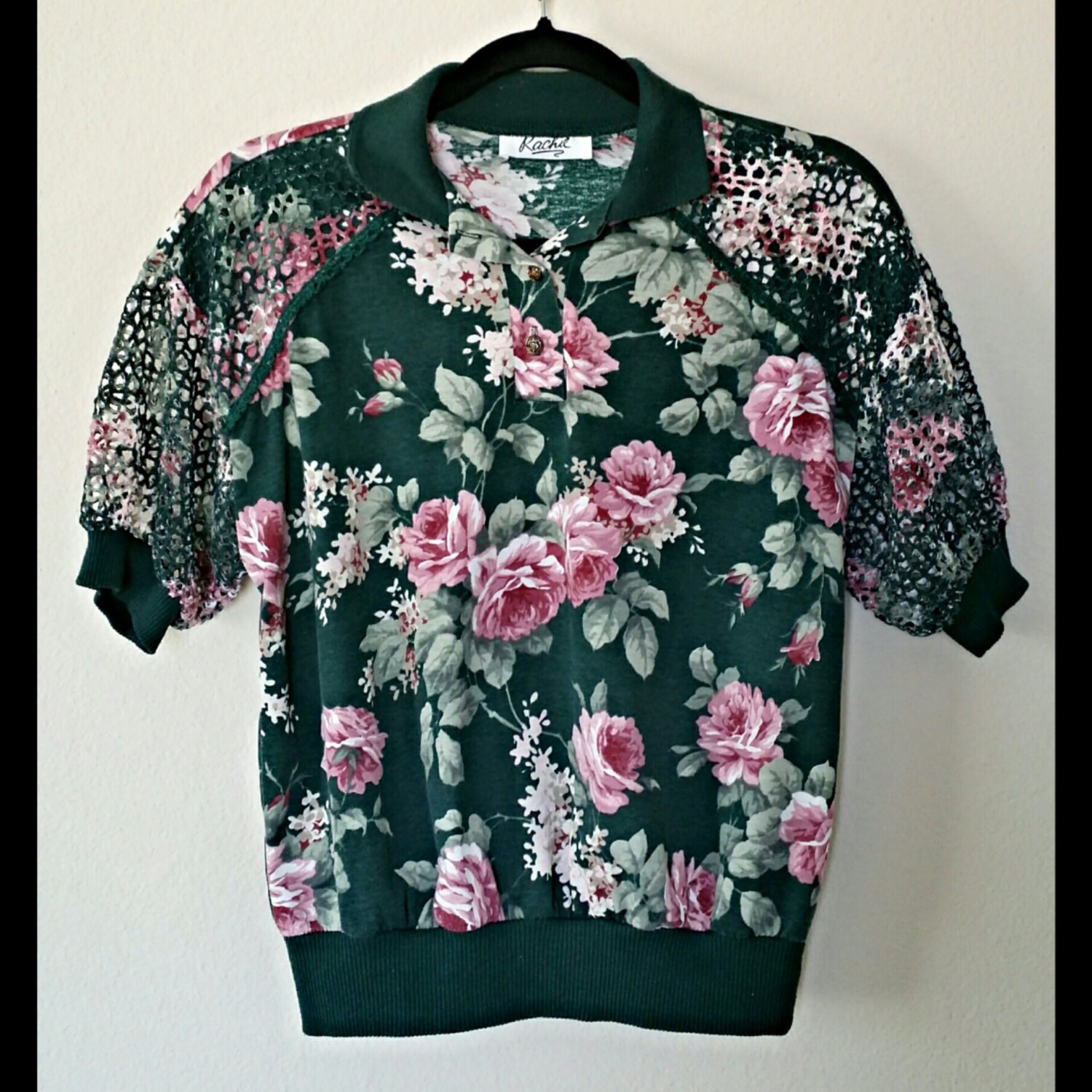 collared mesh shirt
