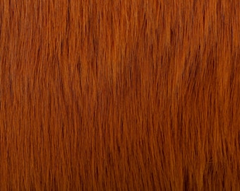 Rust Luxury Faux Fox Fur Fabric