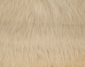 Camel Luxury Fox Faux Fur Fabric