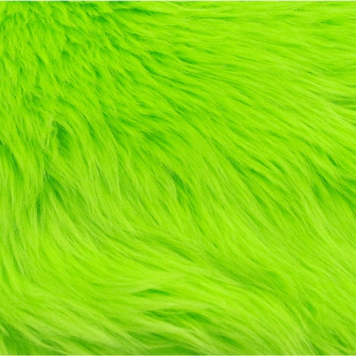 Eden OLIVE GREEN Shaggy Long Pile Soft Faux Fur Fabric for Etsy