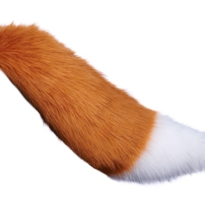 Custom Faux Fur Canine Tail - 25 Inches Long