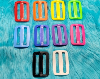 Extra Large 2 inch/50mm Slides for Straps - 10 Colors