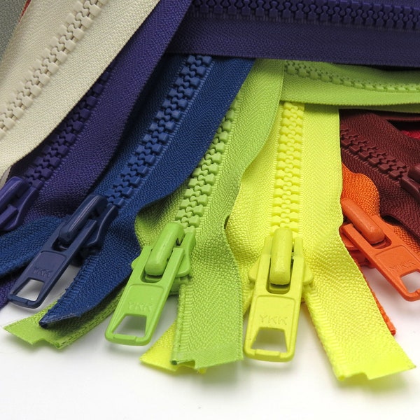 YKK Vislon #10 Plastic Separating Zippers - 24"