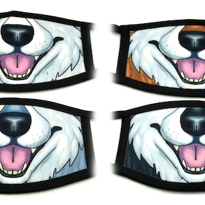 Husky återanvändbar ansiktsmask i tre lager - 4 färger tillgängliga