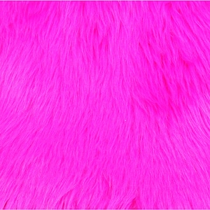 Hot Pink Luxury Shag Faux Fur Fabric