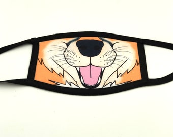 Red Fox Reusable Three Layer Fabric Face Mask