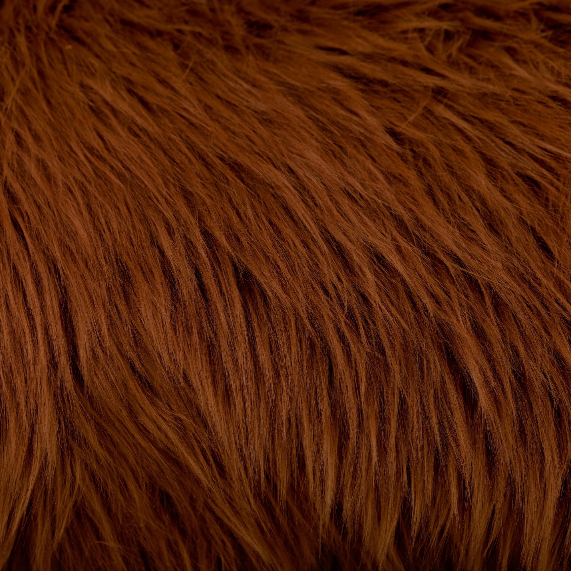 Tela de pelo sintético lanudo de pelo largo, vendido por The Yard - 60  pulgadas, marrón latté (pelo de 4 pulgadas)