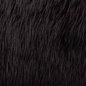 Black Luxury Shag Faux Fur Fabric