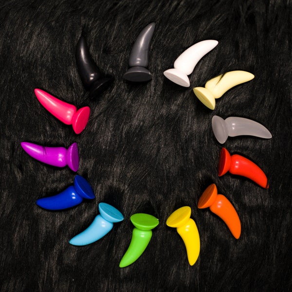 Deluxe Plastic Claws for Fursuit Making - 11 Colors