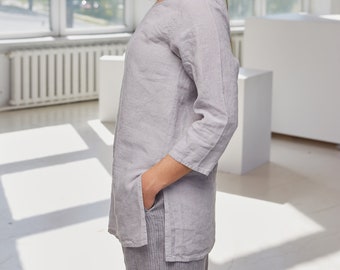 作家 itoさん　volume sleeve linen tops 作家 itoさん volume sleeve linen tops Ito Top In Viscose