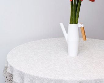 Linen tablecloth, Round linen tablecloth, Linen tablecloth round, Flax tablecloth, Dining linen tablecloth, Linen round tablecloth