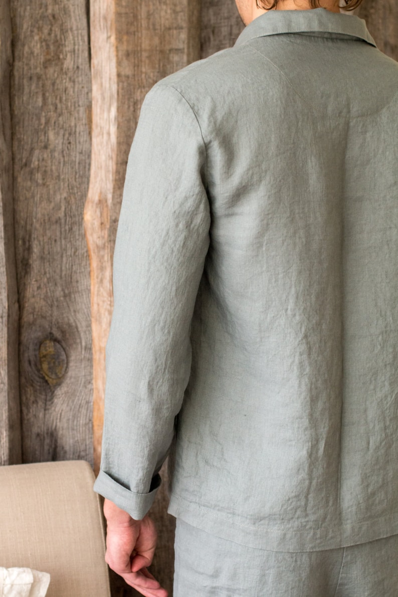 Herren Schlafanzug Baumwolle 2-teilig - V-Ausschnitt Pyjama Set Für Erholsamen Schlaf