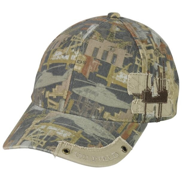 Oilfield camo oil rig cap hat outdoor cap Etsy