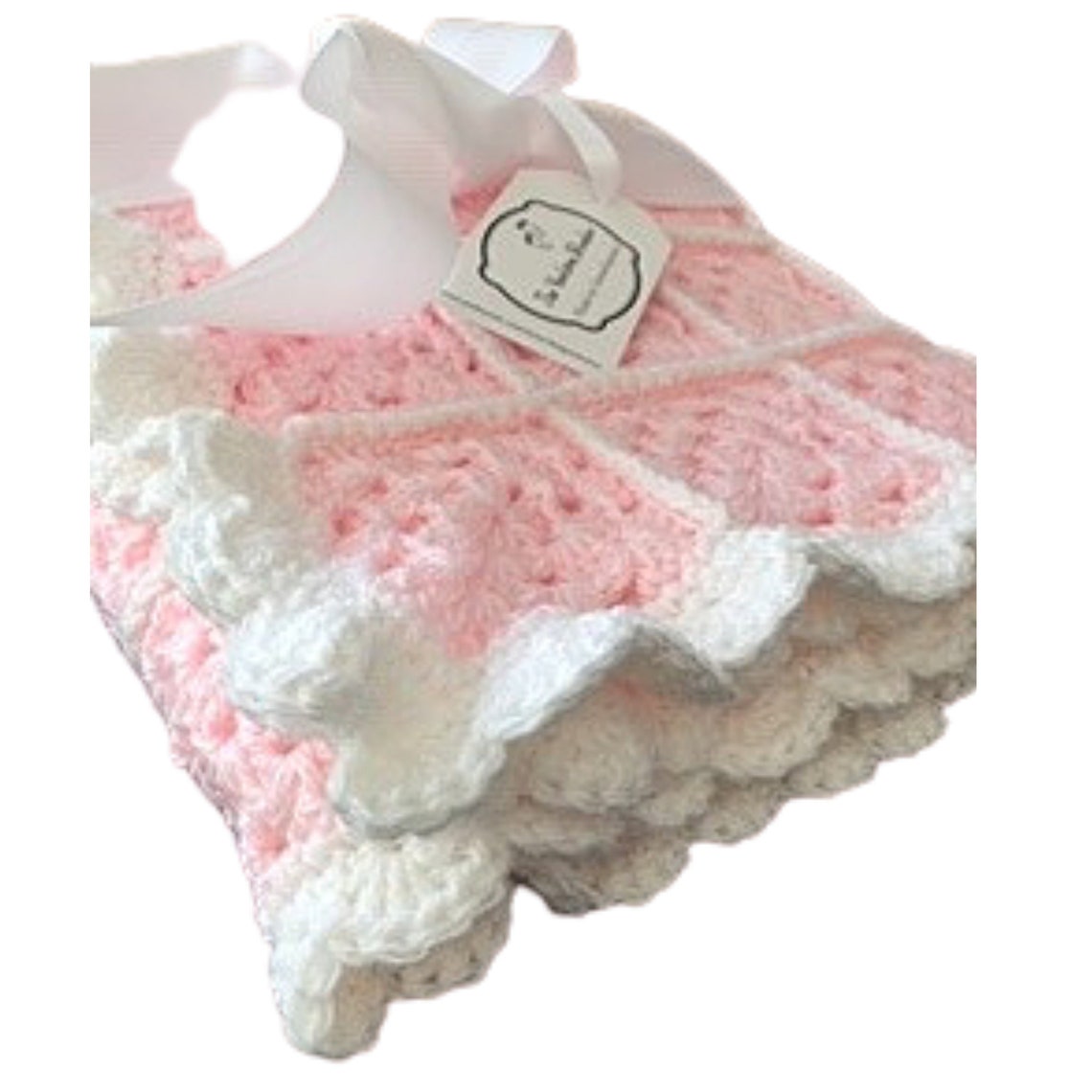 Pink Baby Blanket with White Trim Baby Girl Shower Gift Baby Etsy