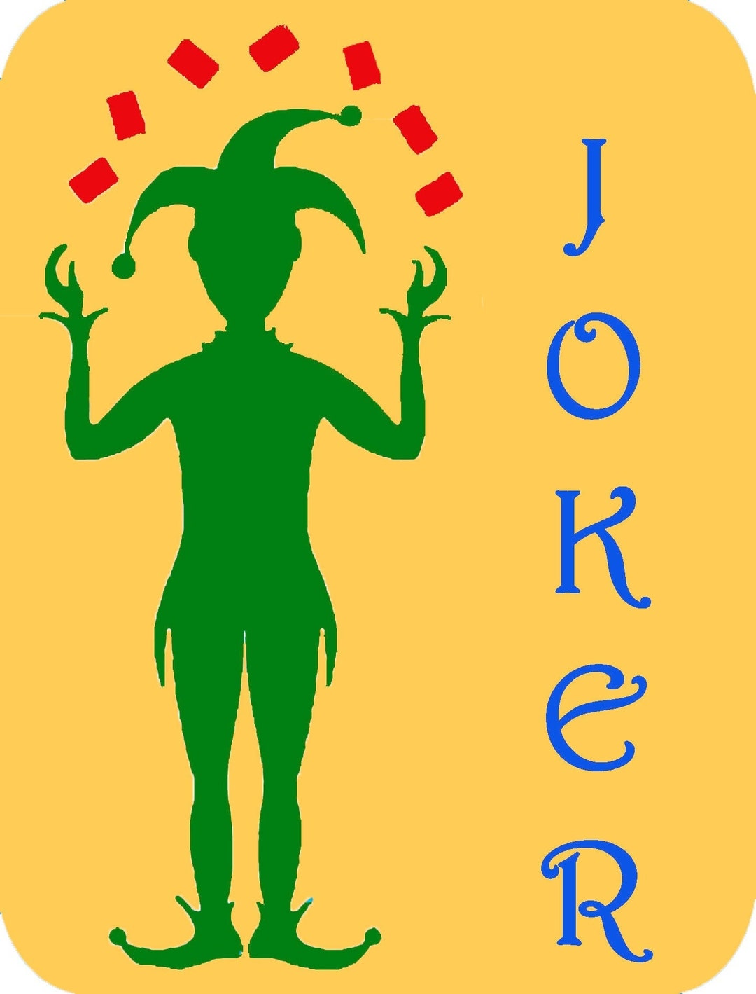 Mah Jong Mahjong Mah Jongg Jester Joker Stickers Set of 8 Cute Etsy