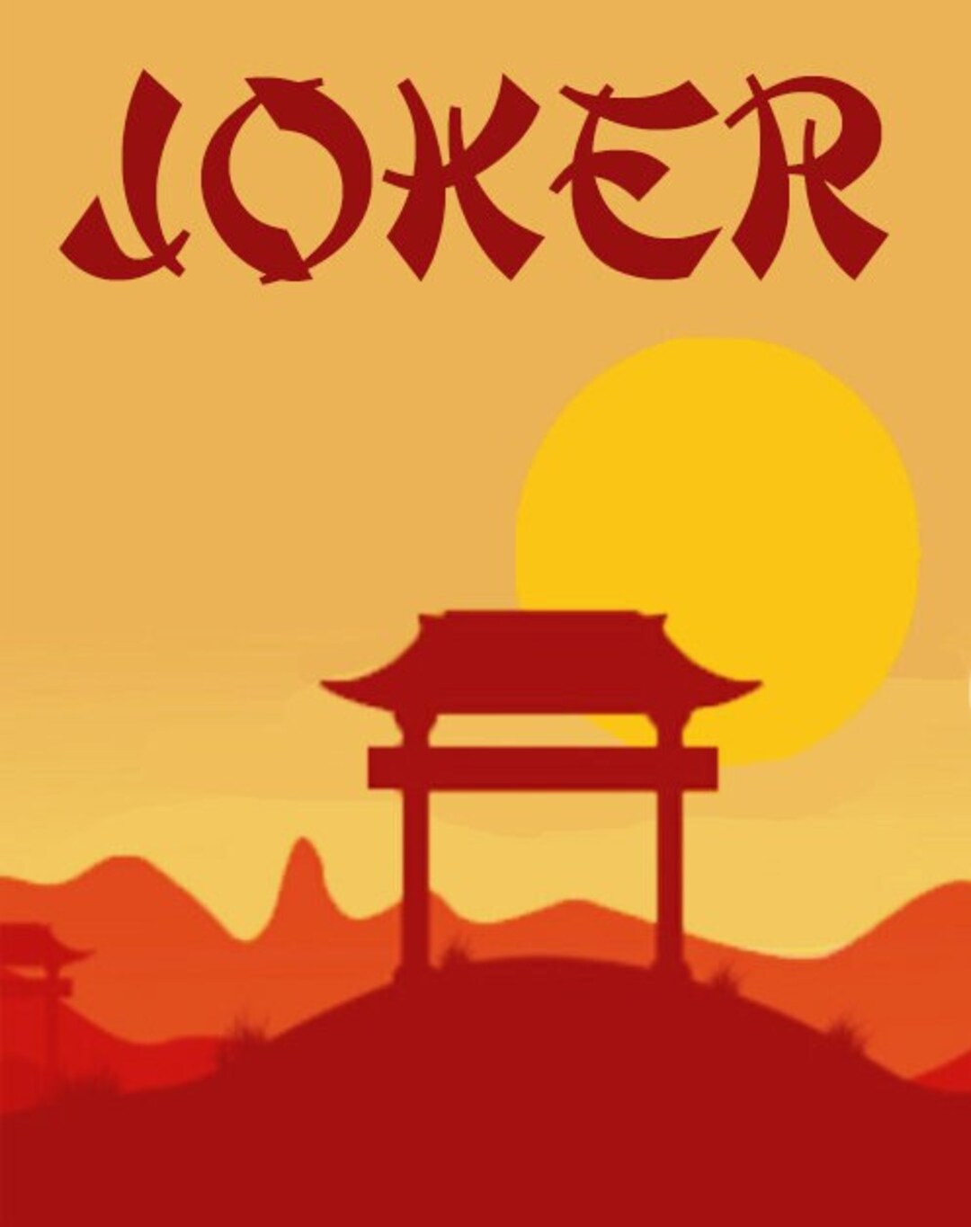 Mah Jong Mahjong Mah Jongg Pagoda Joker Stickers Set of 8 Etsy