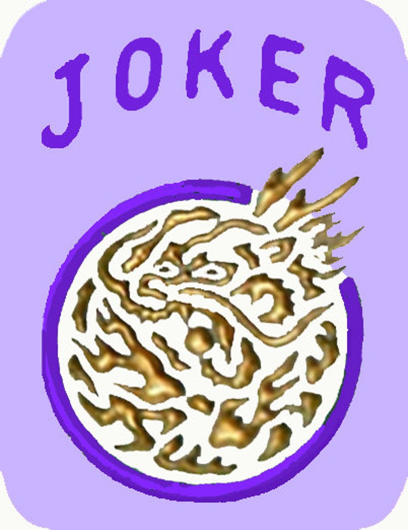 Mah Jong Mahjong Mah Jongg Classic Joker Stickers Set of 8 Etsy