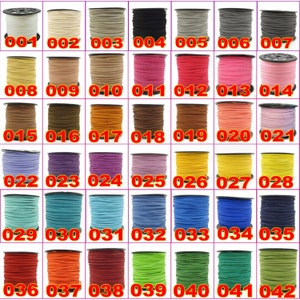 U-Pick,Faux Suede Leather Cord, Leather String Cord, DIY Cord Supplies,Faux Suede Lace,Vegan Suede Cord,Bracelet cord 3mm*1.5mm 100Yard/Roll