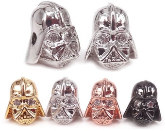 Oiquei Charm Hombres Oro Negro Star Wars Darth Vader Cuentas Oiquei Charm Hombres Oro Negro Star Wars Darth Vader Cuentas