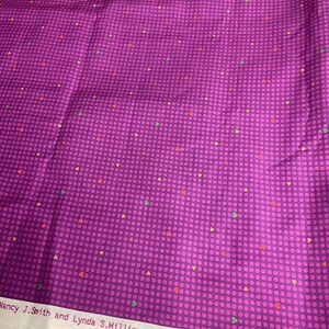 Polka Dots Mini Hearts on Plum, By the HALF Yard, Quilting Cotton