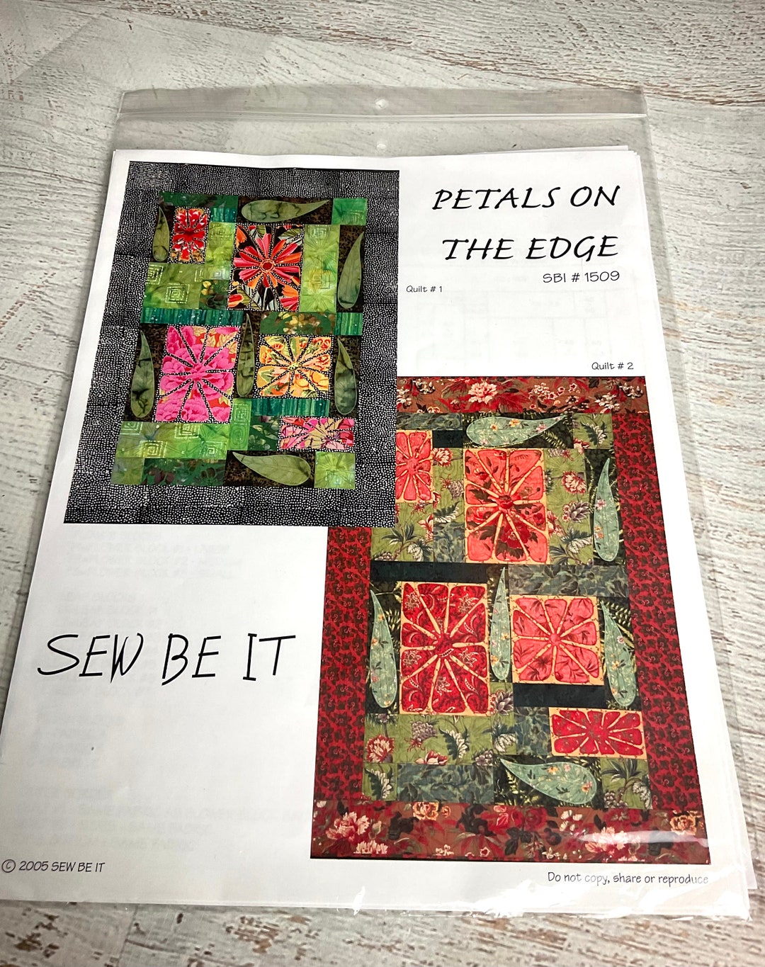 Petals on the Edge Quilt Pattern Booklet by Sew Be It, Quilting - Etsy