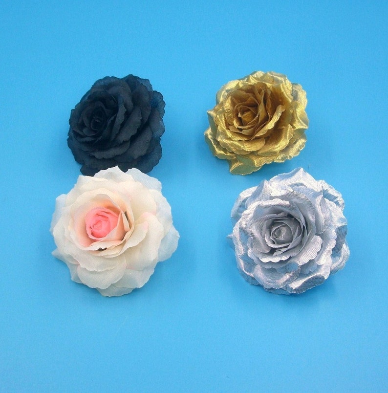 6pcs Wedding Bridal Rose Flower Hair Pin Clip U Shape Women Hair