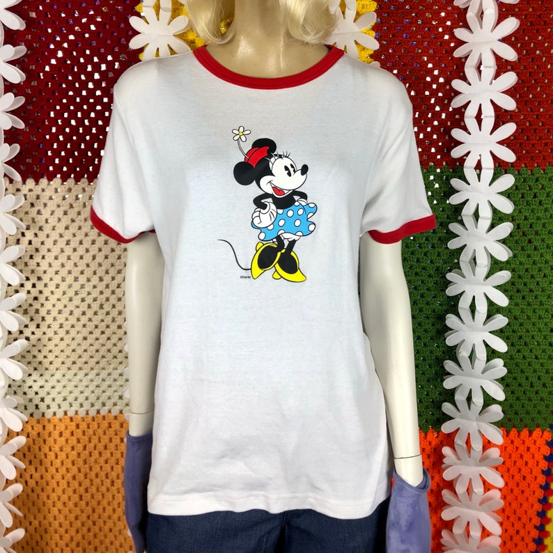 Y2K Disney Ringer T-shirt Minnie Mouse / Early 2000's - Etsy