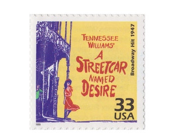 1999 Celebrate the Century 1940s Series - 33c Broadway - A Streetcar Named Desire - Unused Vintage US Postage Stamp - Item No. 3186n