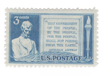 1948 3c Gettysburg Address - Single Unused Vintage Postage Stamp - Item No. 978