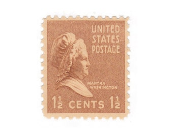 1938 1.5c Martha Washington - Unused Vintage Postage Stamp - Item No. 805