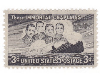 1948 3c Four Chaplains - Single US Vintage Stamp - MNH - Scott No. 956
