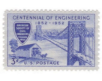1950 3c Engineering - US Vintage Postage Stamp - Scott No. 1012