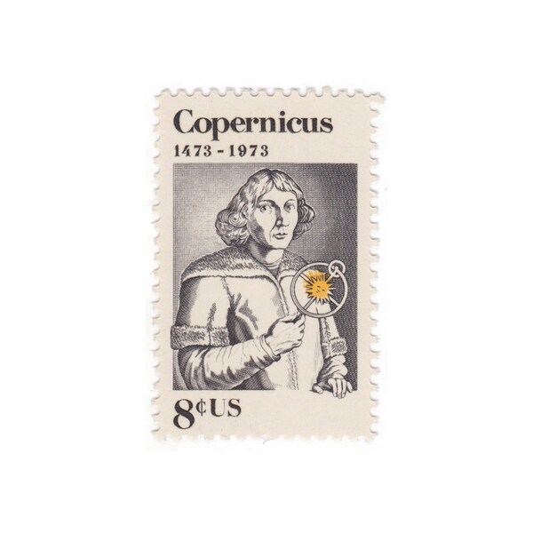 1973 8c Nicolaus Copernicus - Single Unused US Vintage Postage Stamp - Item No. 1488