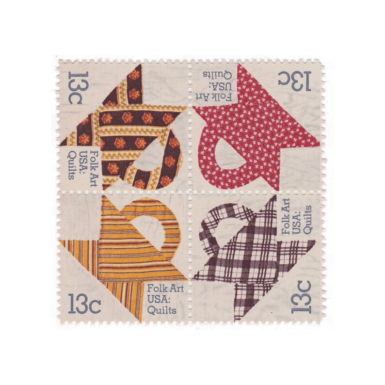 1978 13c American Folk Art Series Quilt Stamps Unused Etsy