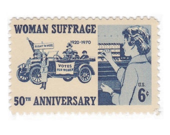 1970 6c Woman Suffrage - Single Vintage Unused US Postage Stamp - Item No. 1406