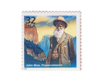 1998 Celebrate the Century 1900s Series - 32c John Muir - Single Unused US Postage Stamp - Item No. 3182j