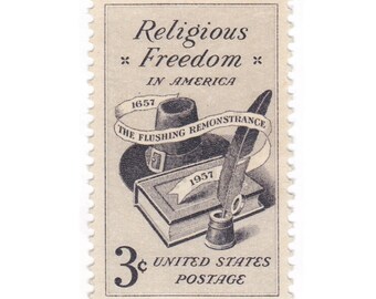 1957 3c Religious Freedom - Single US Vintage Postage Stamp - Scott No. 1099