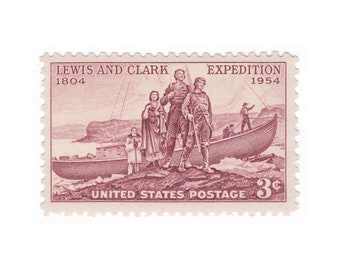 1954 3c Lewis and Clark - US Vintage Postage Stamp - Scott No. 1063