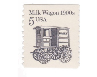 1987 5c Milk Wagon - US Vintage Postage Stamp - Scott No. 2253
