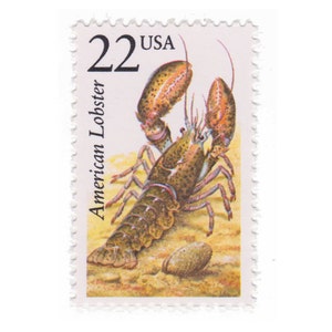 1987 22c American Lobster - North American Wildlife Stamp - Item No. 2304