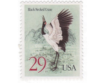 1994 29c Black-Necked Crane - Unused Vintage Postage Stamp - Item No. 2867