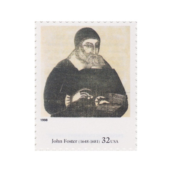 Portrait Of Richard Mather ** BY JOHN FOSTER ** US POSTAGE STAMP