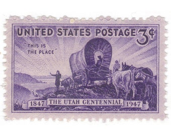1947 3c Utah Centennial - Single Stamp - MNH - Scott No. 950